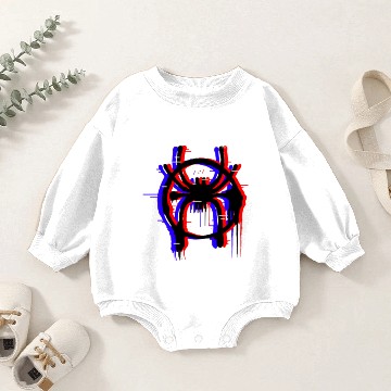Discover 3D Spiderverse Logo Baby Romper Sweatshirts