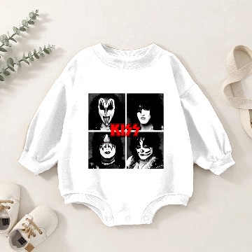 Discover Kiss Band Baby Romper Sweatshirts