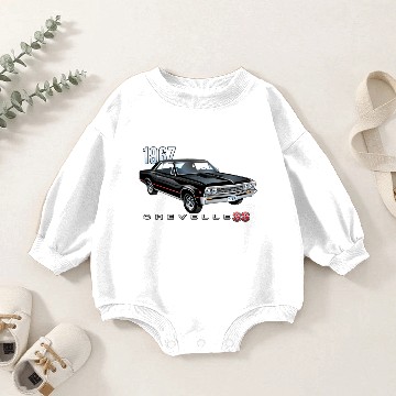 Discover 1967 Chevelle SS Baby Romper Sweatshirts