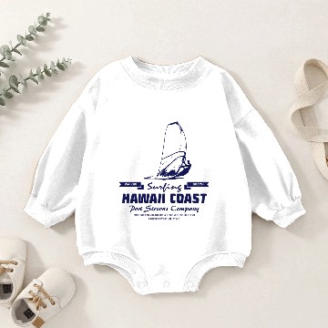 Discover Hawaii Coast Windsurfing - Windsurfer Baby Romper Sweatshirts