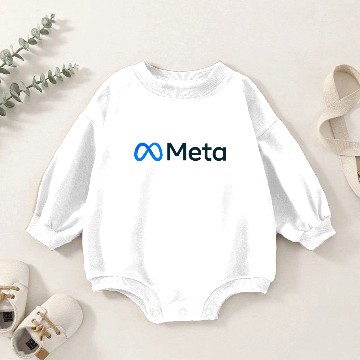 Discover Meta Logo Design | Facebook New Name 3D Baby Romper Sweatshirts