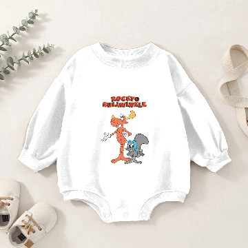 Discover Rocky and Bullwinkle Cartoon Baby Romper Sweatshirts