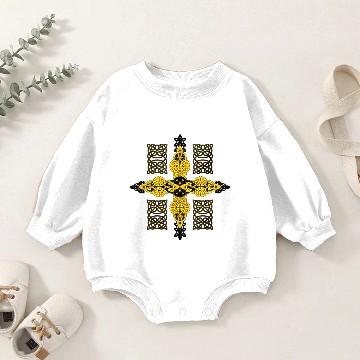 Discover Celtic cross Baby Romper Sweatshirts