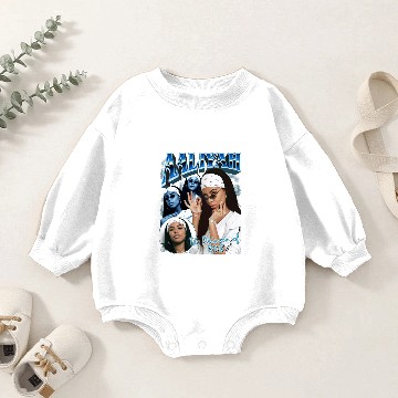 Discover Aaliyah Vintage Baby Romper Sweatshirts