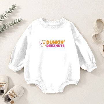 Discover Dunkin Deez Nuts Pocket Aces Premium Baby Romper Sweatshirts