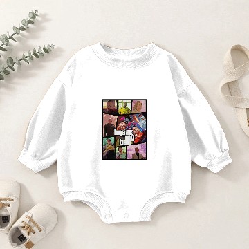 Discover Breaking Bad Walter White Poster GTA Version Baby Romper Sweatshirts,