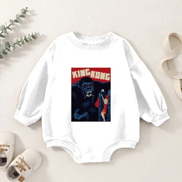 Discover King Kong Red Baby Romper Sweatshirts