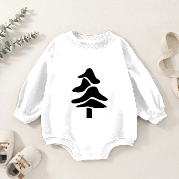 Discover Trees in winter Baby Romper Sweatshirts