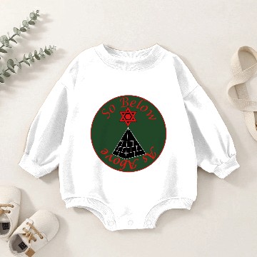 Discover As Above So Below Baby Romper Sweatshirts