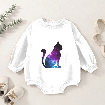 Discover Galaxy Cat Gift Baby Romper Sweatshirts
