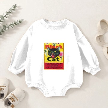 Discover Black Cat Firecrackers Baby Romper Sweatshirts