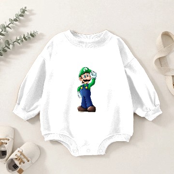 Discover Luigi Baby Romper Sweatshirts