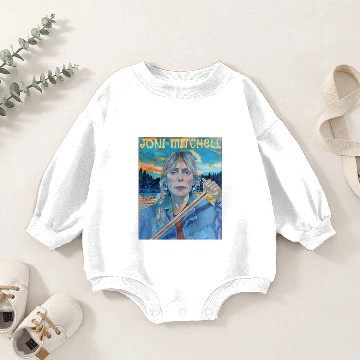 Discover Joni Mitchell Mitchell Blue Baby Romper Sweatshirts