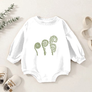 Discover Fiddlehead Screenprinted Baby Romper Sweatshirts mens Baby Romper Sweatshirts