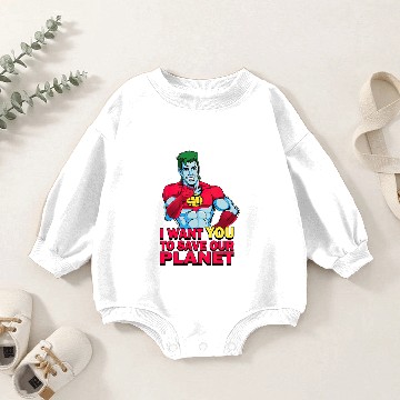 Discover Planeteer Call - Captain Planet - Baby Romper Sweatshirts