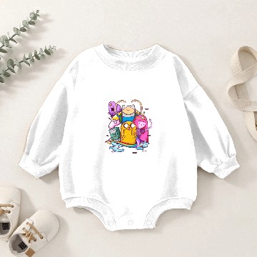 Discover Adventure Time Baby Romper Sweatshirts