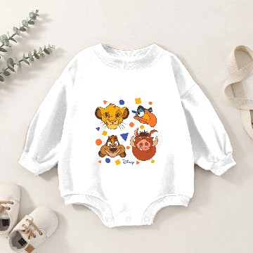 Discover Disney The Lion King - Lion King Grid Baseball Tees Baby Romper Sweatshirts
