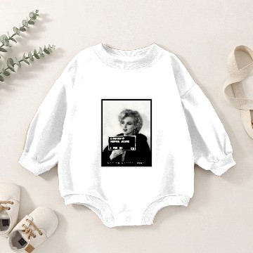 Discover Marilyn Monroe Mugshot Baby Romper Sweatshirts