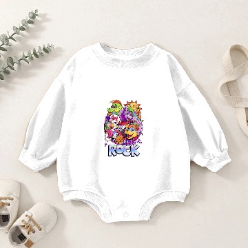 Discover Let's ROCK Security Breach - Fnaf - Baby Romper Sweatshirts