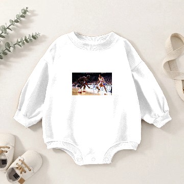 Discover Allen Iverson crossing over Michael Jordan graphic Baby Romper Sweatshirts