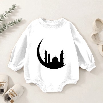 Discover Islam Religion Moon Baby Romper Sweatshirts
