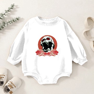 Discover Skull & Roses Baby Romper Sweatshirts