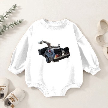 Discover DeLorean Vector Baby Romper Sweatshirts