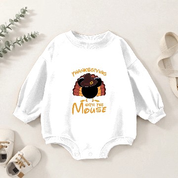 Discover Disney Thanksgiving Baby Romper Sweatshirts