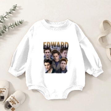 Discover Vintage Wash Edward Cullen Baby Romper Sweatshirts, Vintage 90s Bootleg Classic Graphic
