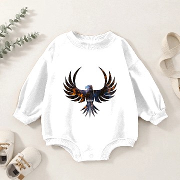 Discover Cosmic Bird Baby Romper Sweatshirts