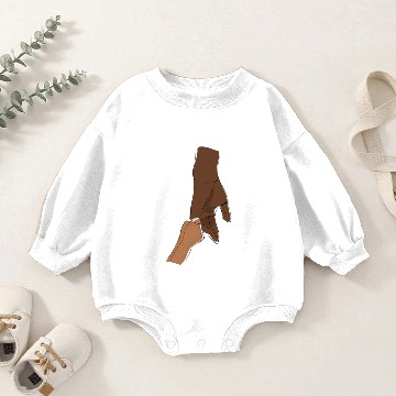 Discover dads hand black power Baby Romper Sweatshirts