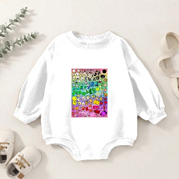 Discover BFDI Inanimate Insanity All Characters Baby Romper Sweatshirts