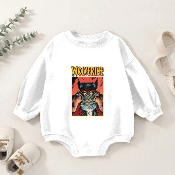 Discover Vintage 1989 Marvel Comics Wolverine X Punisher 3D Baby Romper Sweatshirts
