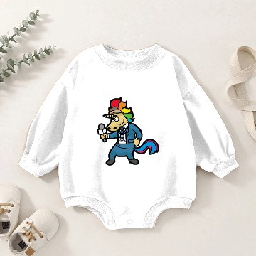 Discover UNICORN JOURNALIST JOURNALISM Baby Romper Sweatshirts