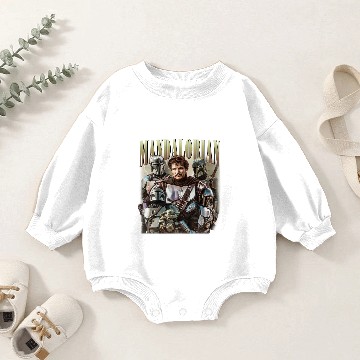 Discover Mandalorian Pedro Pascal Vintage Baby Romper Sweatshirts