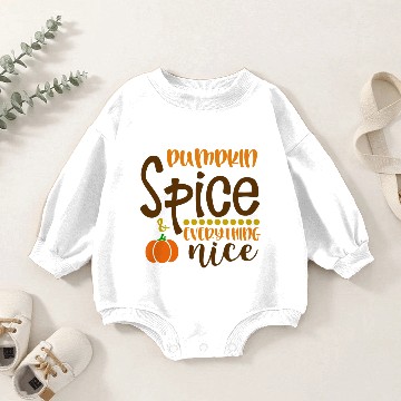 Discover Pumpkin Spice Baby Romper Sweatshirts