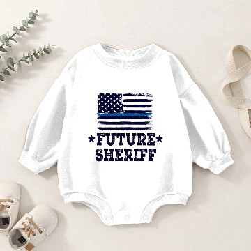 Discover Future Sheriff Law Enforcement Baby Romper Sweatshirts