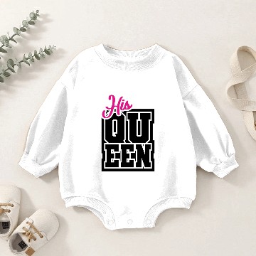 Discover Her King His Queen Baby Romper Sweatshirts