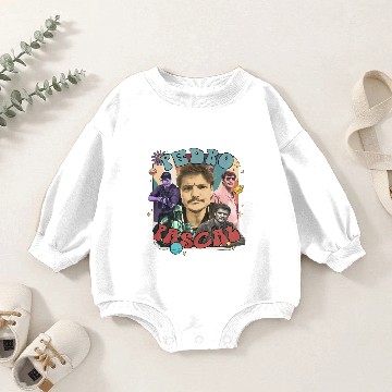Discover Retro Pedro Pascal Baby Romper Sweatshirts, Pedro Pascal Retro 90s, Javier Pea