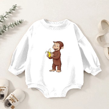 Discover Curious George Baby Romper Sweatshirts