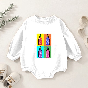 Discover Sriracha 4 Panel Color Switch Baby Romper Sweatshirts