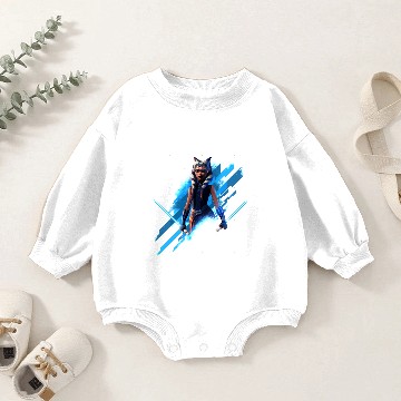 Discover Ahsoka Tano Fitted Baby Romper Sweatshirts