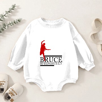 Discover Retro Bruce Springsteen Baby Romper Sweatshirts