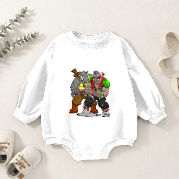 Discover Rocksteady and Bebop TMNT Baby Romper Sweatshirts