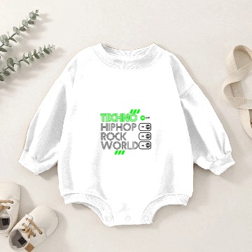 Discover Techno ON Baby Romper Sweatshirts