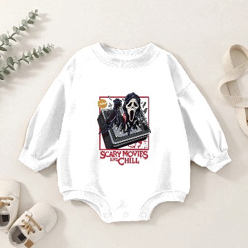 Discover Scream Ghostface Baby Romper Sweatshirts, Scary Movies And Chill