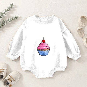 Discover Cute Cupcake Baby Romper Sweatshirts