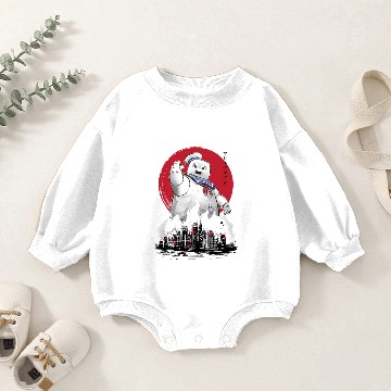 Discover Marshmallow man sumi-e - Ghostbusters - Baby Romper Sweatshirts