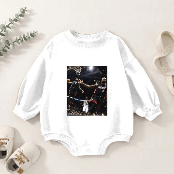 Discover Lebron James and Dwayne Wade Baby Romper Sweatshirts