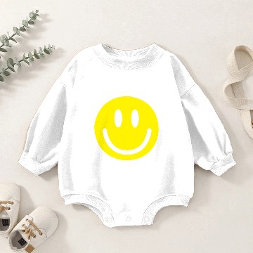 Discover Smiley Face Baby Romper Sweatshirts